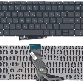 Клавиатура для ноутбука HP Pavilion (15-ab, 15-ab000, 15-ab100, 15-ab200, 15z-ab100, 15z-ab100, 15-ak, 15-bc, 17-ab, 17-g, HP Omen 15-ax032TX, 15-AX033TX, 15-ax030TX, 15-ax008ur) Black, (No Frame), RU