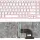 Клавиатура для ноутбука Sony Vaio (SVE17) White, с подсветкой (Light), (Pink Frame) RU 1