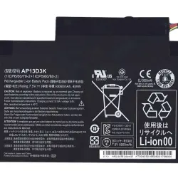 Аккумуляторная батарея для ноутбука Acer Acer AP13D3K Aspire S3-392G 7.5V Black 6060mAh Orig