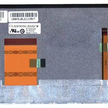Матриця для планшета 6,95", Normal (стандарт), 60 pin (по центру слева), 800x480, Светодиодная (LED), без креплений, матовая, Chunghwa (CPT). Матриця класса А+ (без битых пикселей)