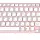 Клавиатура для ноутбука Sony Vaio (SVE17) White, с подсветкой (Light), (Pink Frame) RU 2