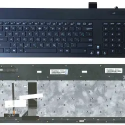 Клавіатура для ноутбука Asus (G74) с подсветкой (Light), Black, (Black Frame) RU (горизонтальный ентер)