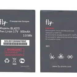 Акумуляторна батарея для смартфону Fly BL4215 Q115 3.7V Black 950mAh 3.51Wh