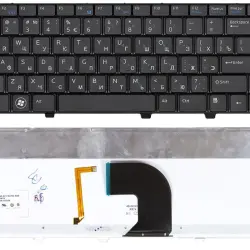 Клавіатура для ноутбука Dell Vostro (3300, 3400, 3500) Black, Light, RU