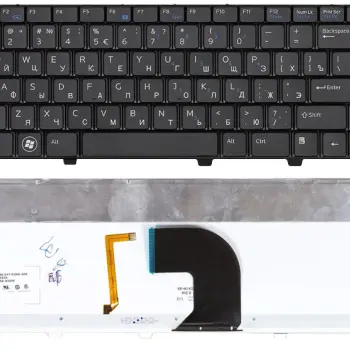 Клавіатура для ноутбука Dell Vostro (3300, 3400, 3500) Black, Light, RU