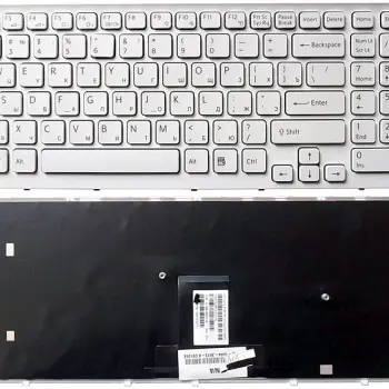 Клавиатура для ноутбука Sony Vaio (VPC-EB) White, (White Frame) RU