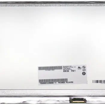 Матриця для ноутбука 13,3", Slim (тонкая), 40 pin (знизу справа), 1366х768, Светодиодная (LED), крепления слева\справа, глянцевая, AU Optronics (AUO), B133XW03 v.0
