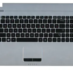 Клавиатура для ноутбука Samsung (Q530) Black, (Silver TopCase), RU