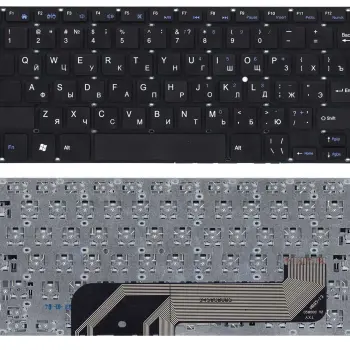 Клавіатура для ноутбука Prestigio SmartBook (141C) Black, (No Frame), RU