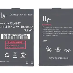 Акумуляторна батарея для смартфону Fly BL4207 Q110 TV 3.7V Black 1000mAh 3.7Wh