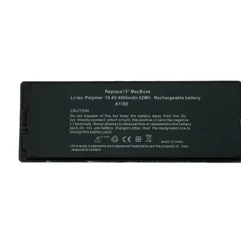 Акумуляторна батарея для ноутбука Apple A1185 MacBook 13" A1181 (2006) 10.8V Black 4800mAh OEM
