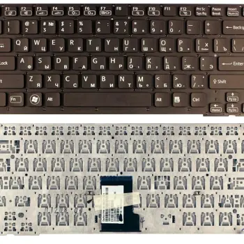 Клавіатура для ноутбука Sony Vaio (VPC-CA, VPCCA, VPC-SA, VPCSA) Black, (No Frame) RU