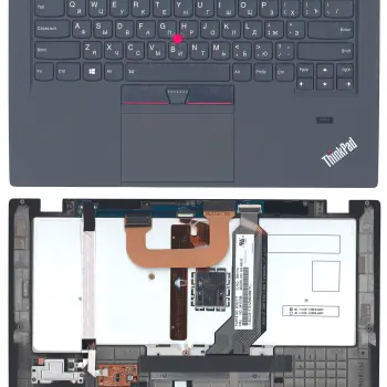 Клавиатура для ноутбука Lenovo ThinkPad (X1 Carbon) с подсветкой (Light), с указателем (Point Stick), Black, (Black TopCase), RU