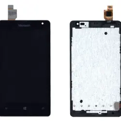 Матриця с тачскріном (модуль) для Microsoft Lumia 532 Dual Sim чорний с рамкой