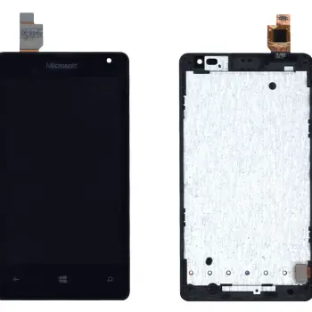 Матриця с тачскріном (модуль) для Microsoft Lumia 532 Dual Sim чорний с рамкой