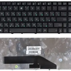 Клавіатура для ноутбука Asus (K50, K60, K70) Black, (Black Frame) RU