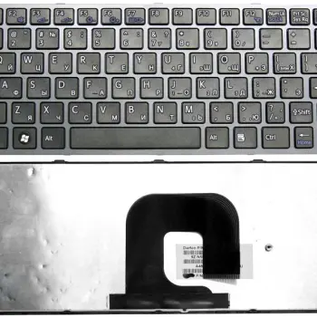 Клавиатура для ноутбука Sony Vaio (VPC-YA, VPC-YB) Black, (Gray Frame), RU
