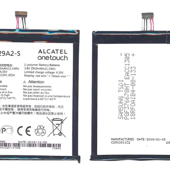 Акумуляторна батарея для смартфону Alcatel TLp029A2-S One Touch Idol 3 6045 3.8V White 2910mAh 11.1Wh