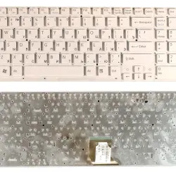 Клавиатура для ноутбука Sony Vaio (VPC-CB, VPCCB, VPCCB3S1R, VPCCB2S1R) White, (No Frame), RU