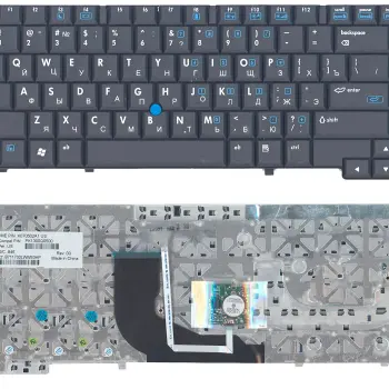 Клавиатура для ноутбука HP Compaq (NC6400) с указателем (Point Stick) Black, RU