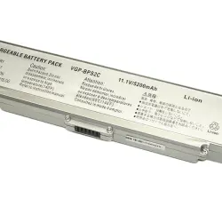 Посилена акумуляторна батарея для ноутбука Sony VAIO VGP-BPS2C PCG 11.1V Silver 7200mAh Orig