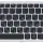 Клавиатура для ноутбука Lenovo IdeaPad U510, Z710 с подсветкой (Light), Black, (Silver Frame), RU 2
