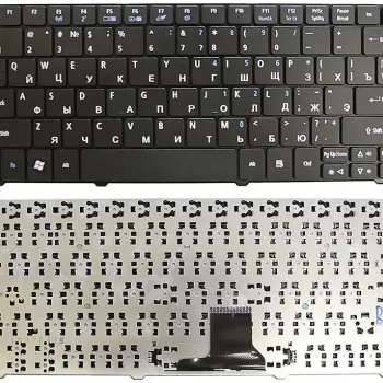 Клавіатура для ноутбука Acer Aspire (1420, 1425, 1425P, 1810, 1810T, 1820, 1825, 1830T) Aspire One (715, 721, 722, 751, 751H, 752, 752H, 753, ZA3, ZA5) Acer Ferrari One (200) Black, RU/EN