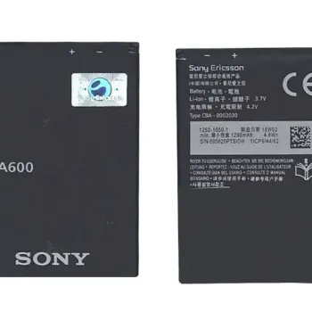 Аккумуляторная батарея для смартфона Sony BA600 Xperia U ST25i 3.7V Black 1290mAh 4.8Wh
