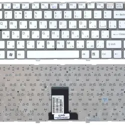 Клавіатура для ноутбука Sony Vaio (VPC-EA) White, (No Frame) RU