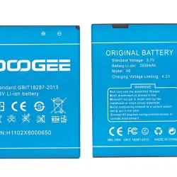 Аккумуляторная батарея для смартфона Doogee X6 3.7V White 2500mAh 9.25Wh