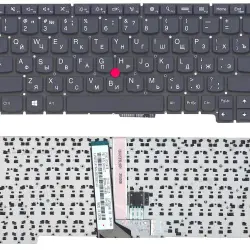 Клавиатура для ноутбука Lenovo ThinkPad X1 (Helix) с указателем (Point Stick) Black, (No Frame), RU