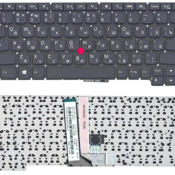 Клавиатура для ноутбука Lenovo ThinkPad X1 (Helix) с указателем (Point Stick) Black, (No Frame), RU