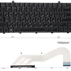 Клавиатура для ноутбука Dell Alienware (M11X-R1) с подсветкой (Light), Black, RU