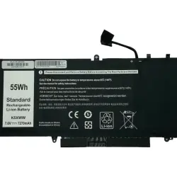 Акумуляторна батарея для ноутбука Dell K5XWW Latitude 12 5289 7.6V Black 7270mAh OEM
