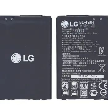 Аккумуляторная батарея для смартфона LG BL-49JH K120 3.8V Black 1900mAh 7.4Wh