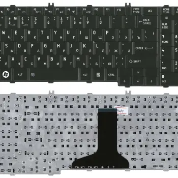 Клавиатура для ноутбука Toshiba Satellite (C650, L650) Black, Glossy, RU