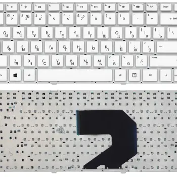 Клавиатура для ноутбука HP Pavilion (G4-2000) White, (No Frame) RU