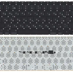Клавиатура для ноутбука Apple MacBook 12" (A1534) 2015+ Black, (No Frame), (маленький энтер) RU