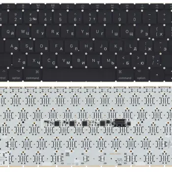Клавіатура для ноутбука Apple MacBook 12" (A1534) 2015+ Black, (No Frame), (маленький ентер) RU
