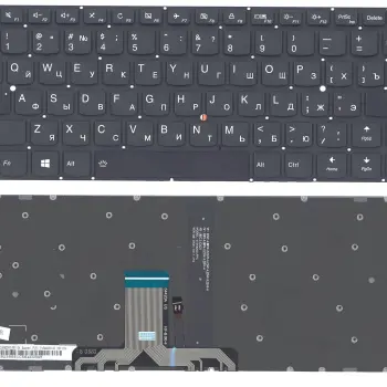 Клавиатура для ноутбука Lenovo Ideapad (710S) с подсветкой (Light) Black, (No Frame) RU