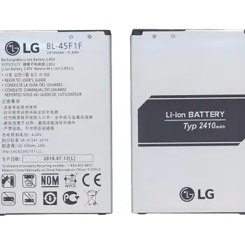 Акумуляторна батарея для смартфону LG BL-45F1F Aristo 3.85V Silver 2410mAh 9.3Wh