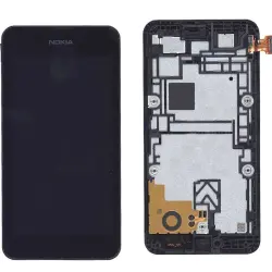 Матриця с тачскріном (модуль) для Nokia Lumia 530 чорний с рамкой