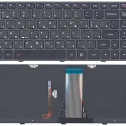 Клавиатура для ноутбука Lenovo Ideapad (G50-70) с подсветкой (Light) Black, (Black Frame) RU