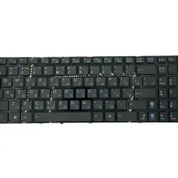 Клавіатура для ноутбука Asus K52 K53 G73 A52 G60 Black, (Black Frame) RU