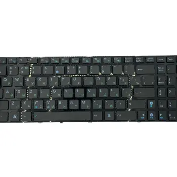 Клавіатура для ноутбука Asus K52 K53 G73 A52 G60 Black, (Black Frame) RU