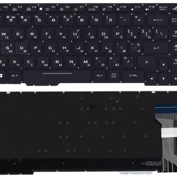 Клавіатура для ноутбука Asus (GL753 FX553VD) Black с красной подсветкой (Light), RU