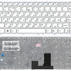Клавіатура для ноутбука Asus EEE PC (1005HA, 1008HA) White, (White Frame) RU