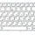 Клавіатура для ноутбука Asus EEE PC (1005HA, 1008HA) White, (White Frame) RU 2