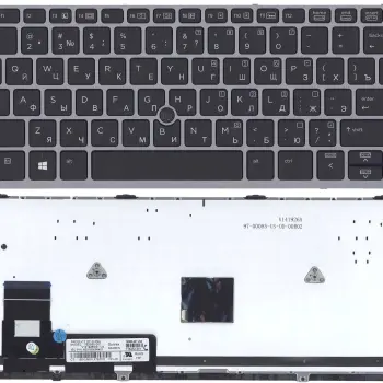 Клавіатура для ноутбука HP Elitebook (725 G2) с указателем (Point Stick), Black, (Gray Frame) RU