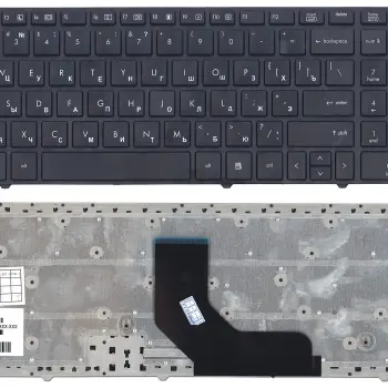 Клавіатура для ноутбука HP ProBook (6560B, 6565B, 6570, 6575B) Black, (Black Frame) RU